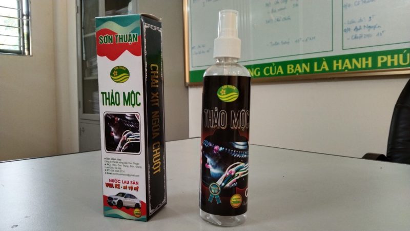 Thảo mộc chai xịt ngừa chuột